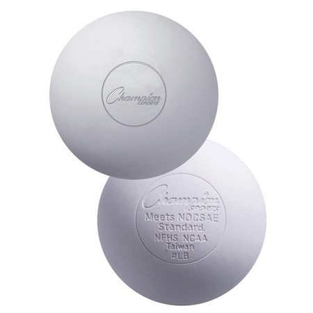 Champion Champion 025368 Official Nfhs LaCrosse Balls - Pack 12; White 25368